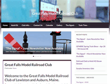 Tablet Screenshot of greatfallsmodelrrclub.org